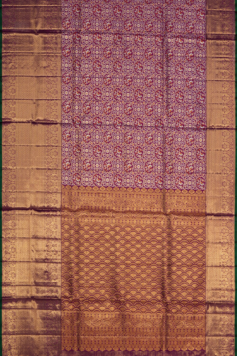 Image of Kanchipattu Brocade Purple Saree